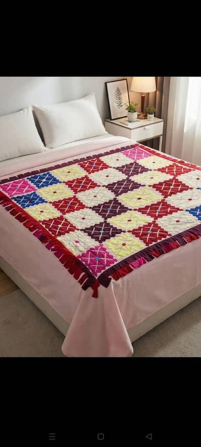 Handmade Applique Traditional Bedsheets