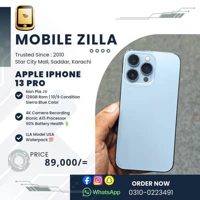 Apple Iphone 13 Pro WaterPack 90%BH 128GB Non PTA