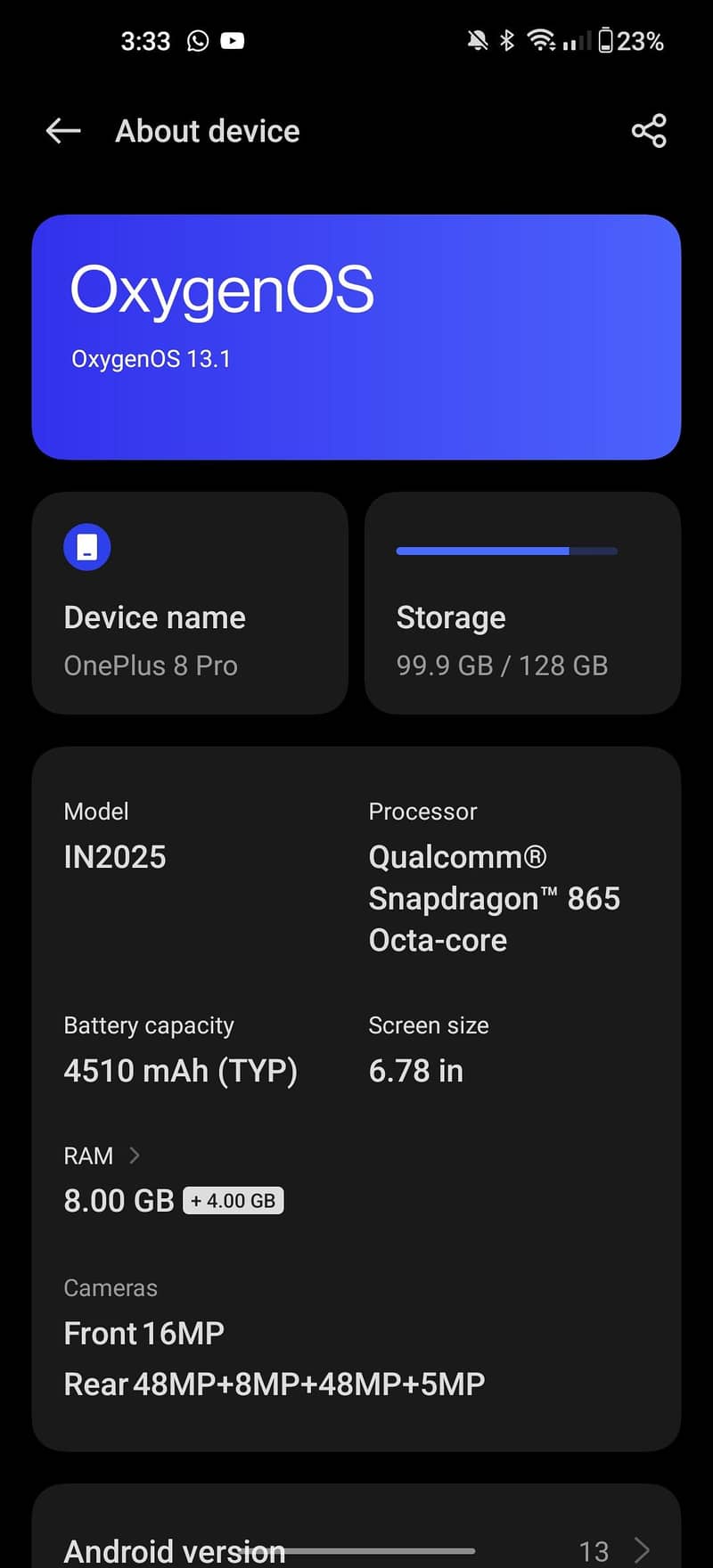 One Plus 8 Pro 3