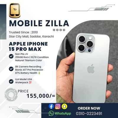 Apple iPhone 15 Pro Max 256GB Natural Titanium WaterPack