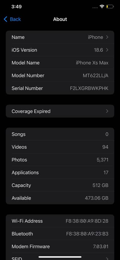 Apple iPhone XS Max