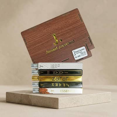 JUNAID J. JAMSHAID 5PCS WOODEN PERFUME SET