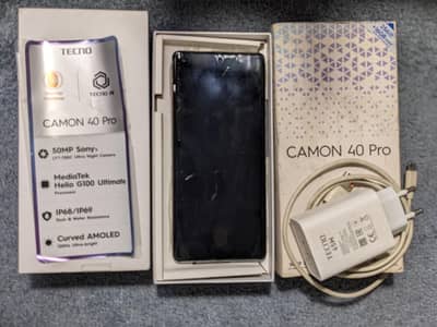 Tecno camon 40 pro 8+8/256