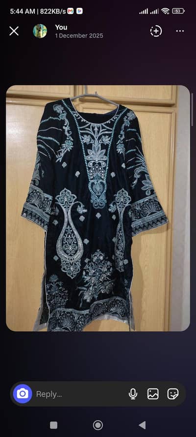 velvet 3pcs suit