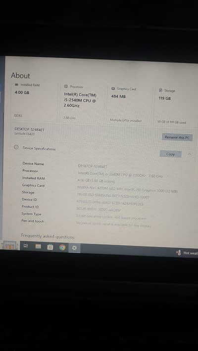 Dell Latitude E6420 Core i5 4GB/8GB RAM 120GB SSD | NVIDIA Graphics