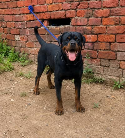 Rottweiler female 9 month non Pedigree Punch face ma hai