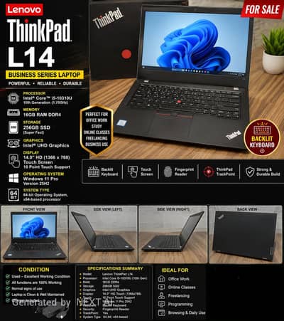 Lenovo ThinkPad L14 – 10th Gen