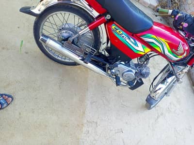 Honda CD 70 with copy letter serious person contact03236852441
