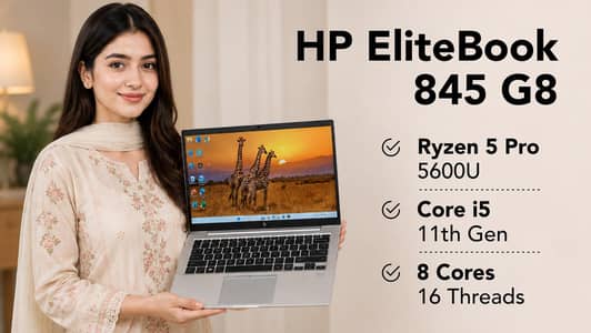 HP Elitebook 845 G8 | Ryzen 5 Pro | 8GB | 512GB | Core i5 | 11th Gen