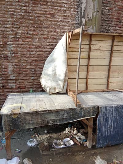Wood table uses in shop