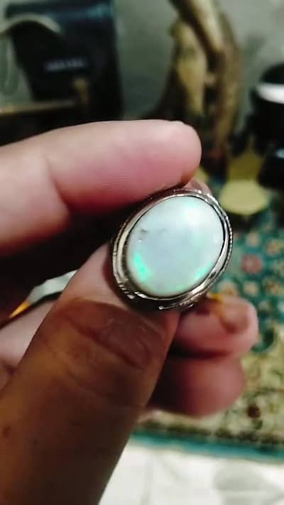Australian Opal silver ring for sale