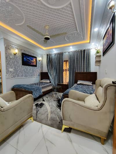 5 Marla Full Furnished Double Unit House Available For Rent In Multi Gardens MPCHS B-17 Block FMC Islamabad.