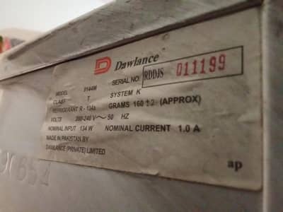 Dawlance Fridge in genuine condition (not repaired)