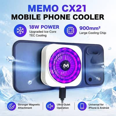 MEMO CX21 Phone Cooler – Brand New / High Cooling Efficiency