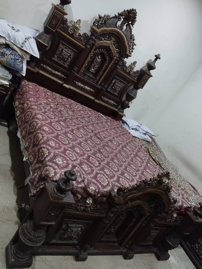 Chinioti Solid Wood Bed set 1