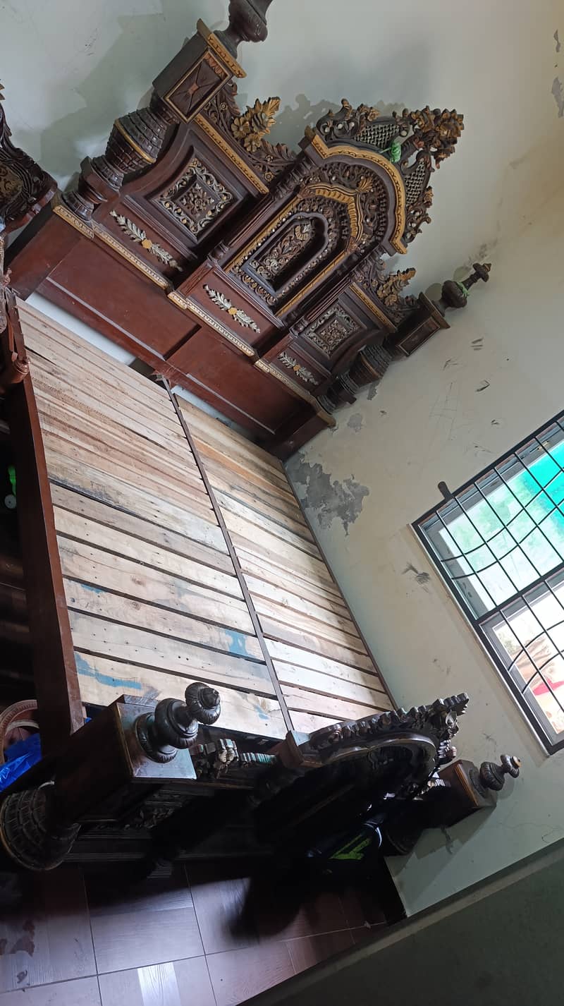 Chinioti Solid Wood Bed set 2