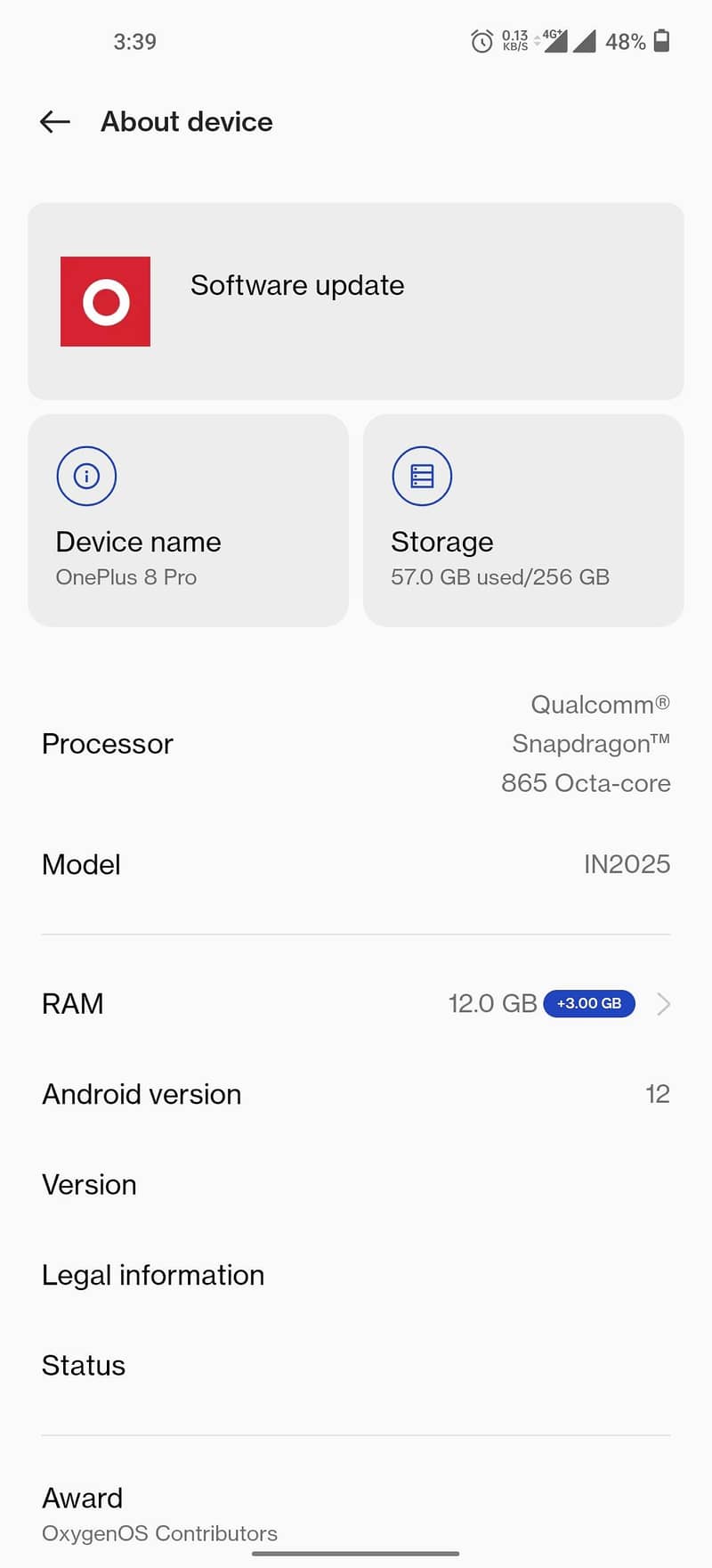 One Plus 8 Pro 8