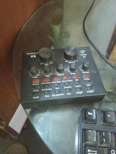 v8 sound card audio mixer like a new