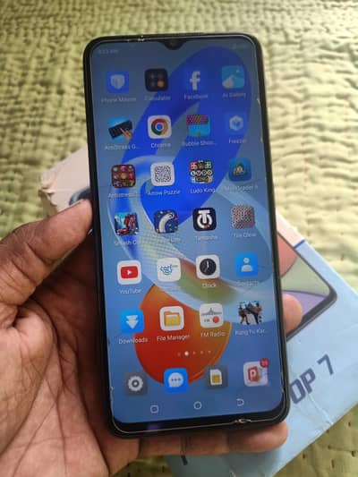 Tecno Pop 7 with pack set 4gb 64gb