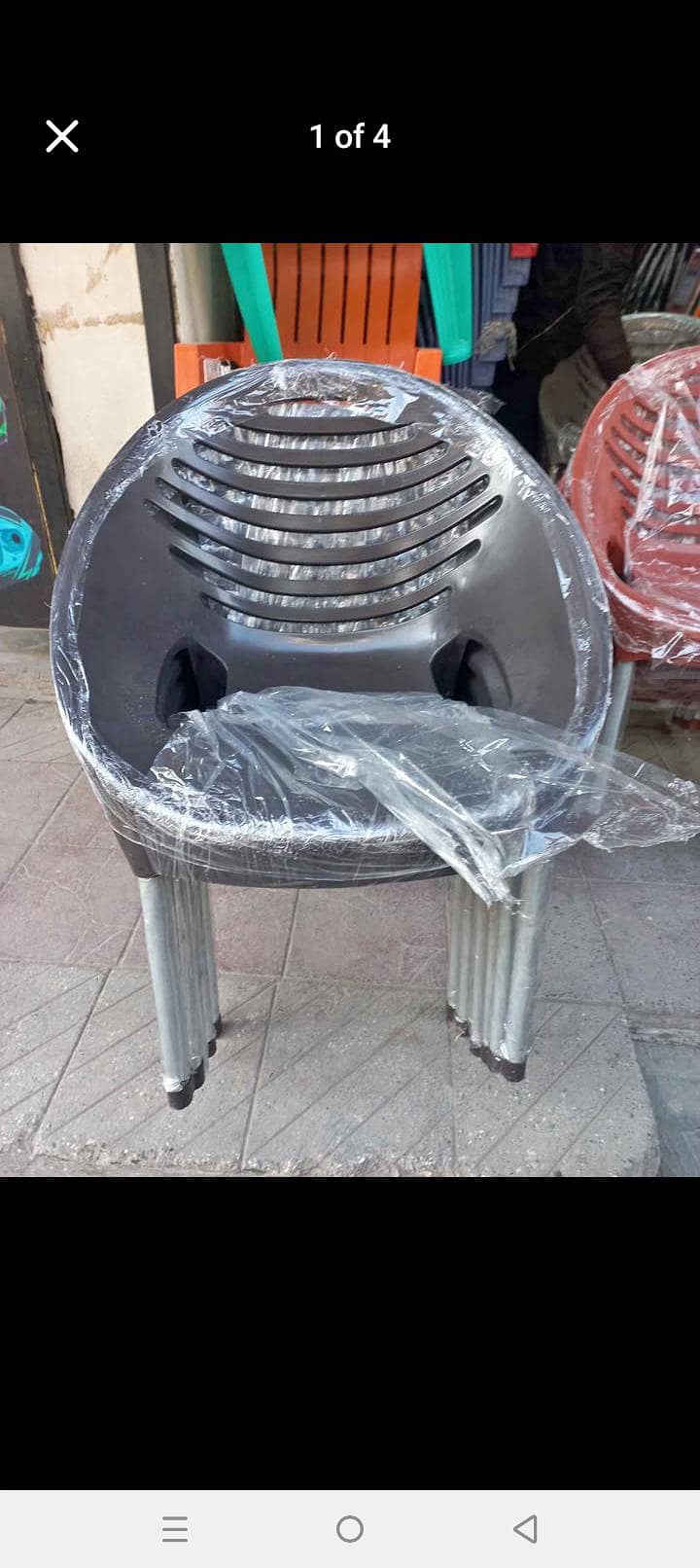 PLASTIC CHAIRS & TABLE 13