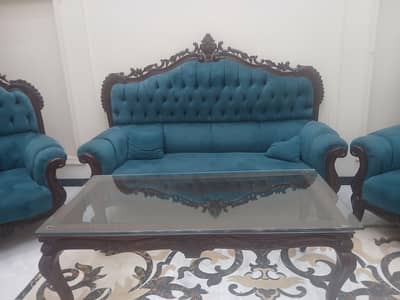 sofa set with 3 tables and 1 sethi