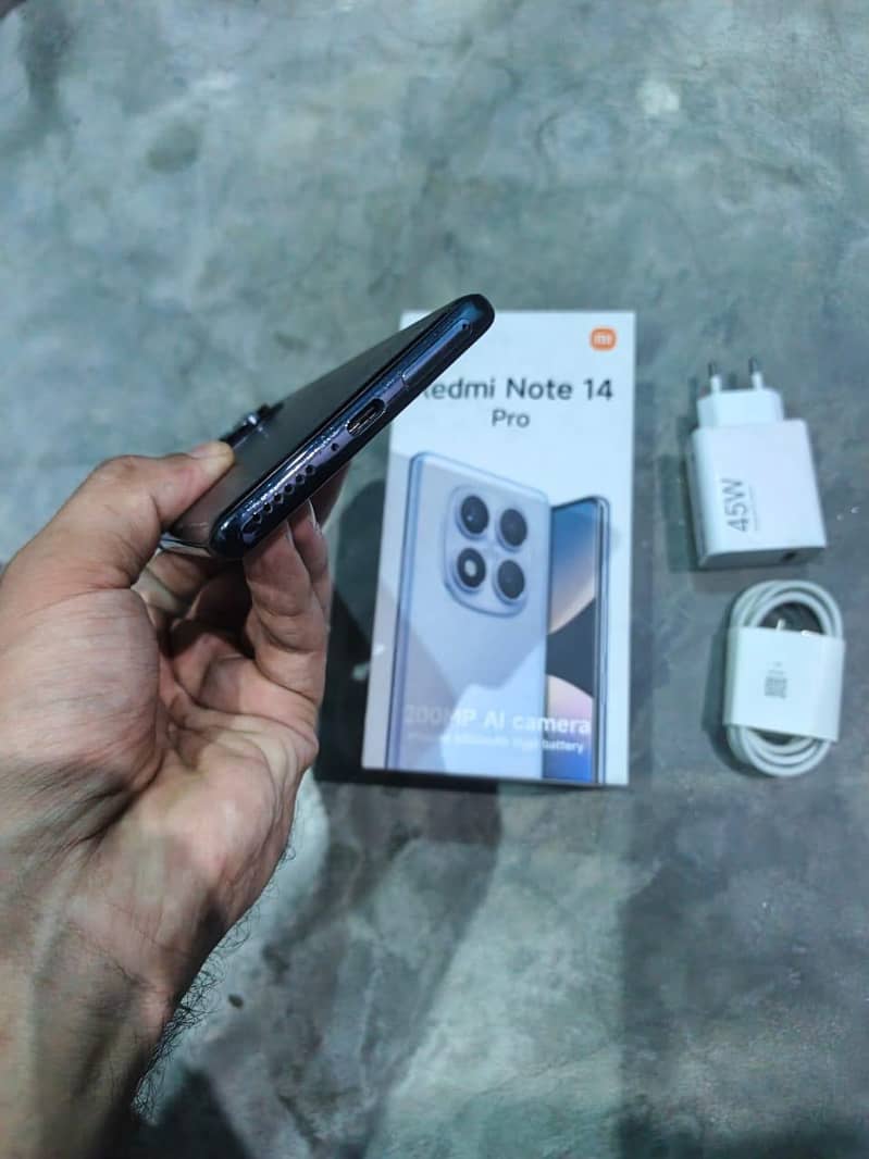Redmi Note 14 Pro 8/256GB Condition 10/8.5 all ok under display finger 4