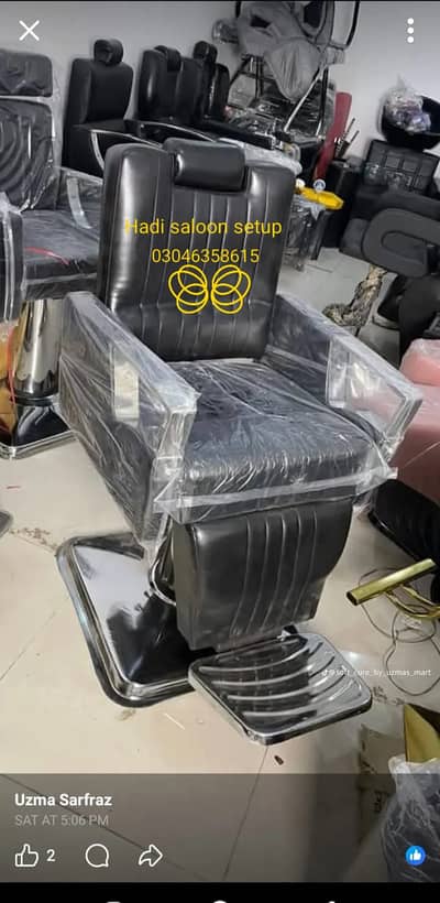 Barber chair/Cutting chair/ Shampoo unit/Trolly/Saloon Furniture.