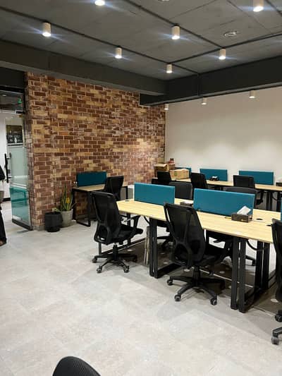 1 kanal fully furnished office space for rent 60 to 70 persons sitting