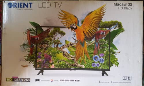 Orient 32 inch HD LED TV Macaw Series Box + Remote