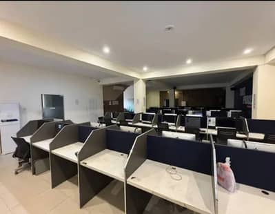 Vip fully furnished office 40 50 person siting for rent in johar town near Emporium mall