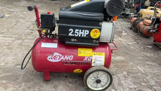2.5 HP Air Compressor 24 Liter Tank - Heavy Duty Workshop Compressor