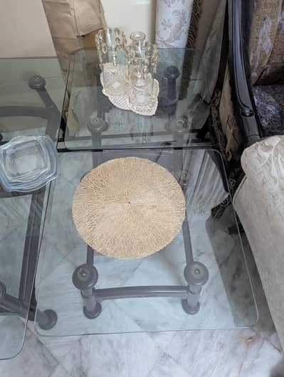 Glass tables set