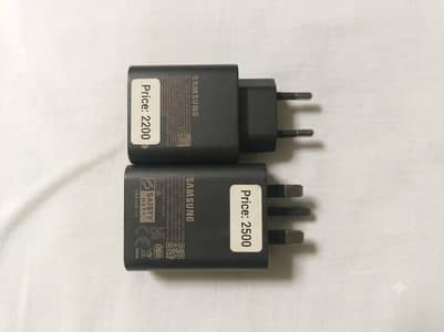 Original Samsung 45W Super Fast 2.0 Charger 2 Pin 3 Pin box pulled