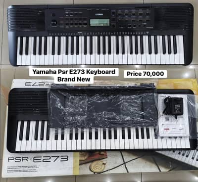 Yamaha Psr -E273 Keyboard / Piano/ Guitar New/ Amp / Banjo / Melodion