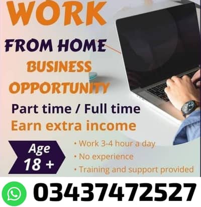 Part Time/&/Full Time/From home/based Job