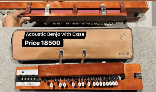 Banjo benjo with hard case / Guitar / Piano / Keyboard / Melodion