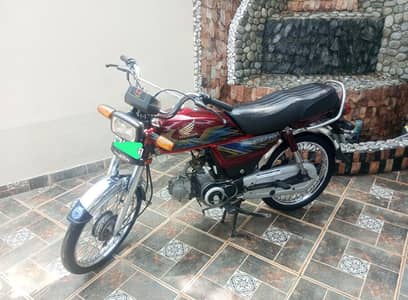 Honda CD 70 2021 model bike lush condition