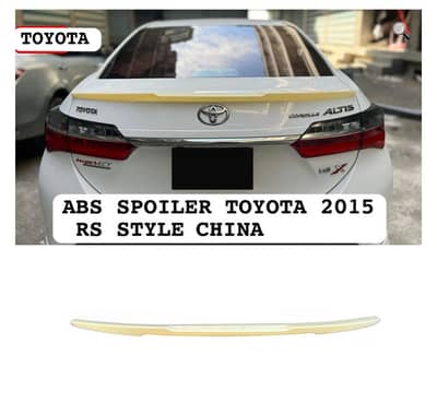 ABS spoiler for Toyota corolla 2015_RS style rear trunk spoiler chaina