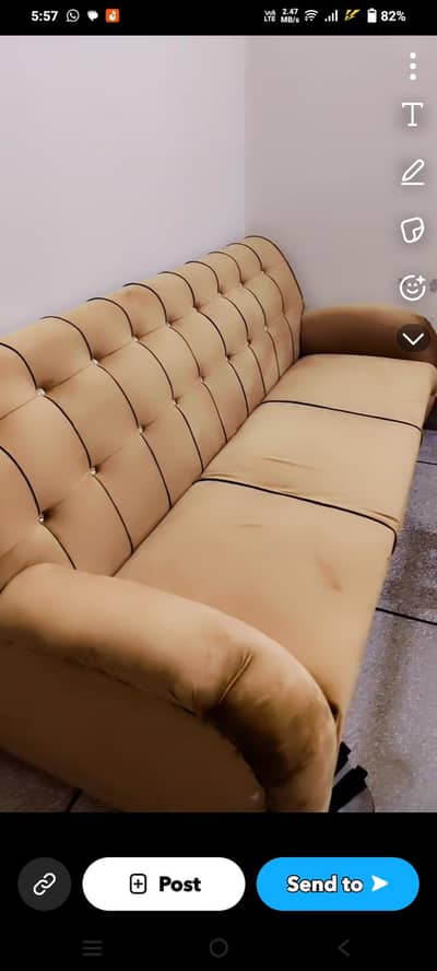 5 seater sofa set 3+1+1