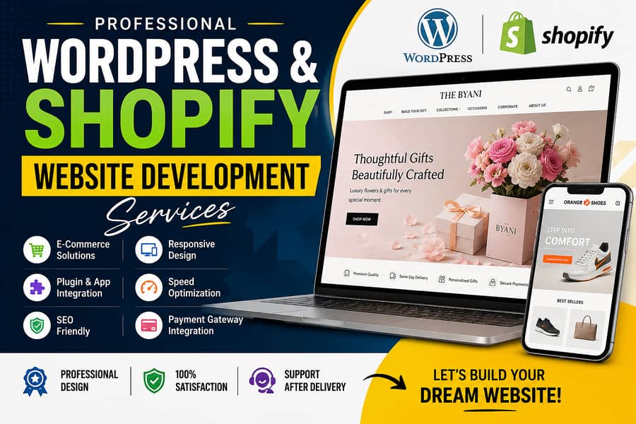 WordPress & Shopify Website Development Services 0