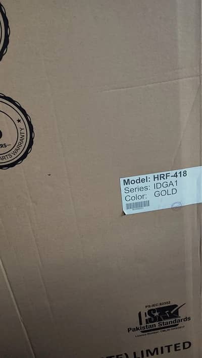 Haier HRF-418 Refrigerator Gold | Brand New Packed