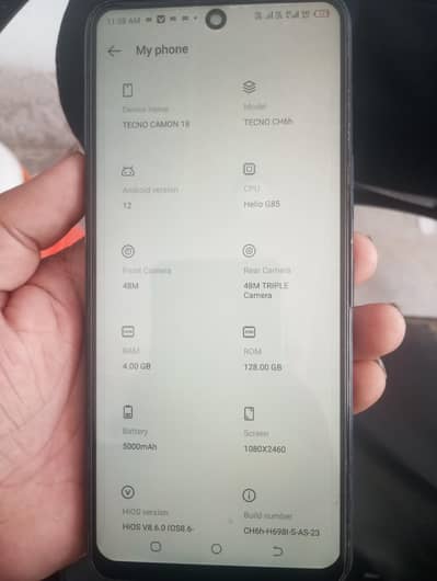 Tecno Camon 18