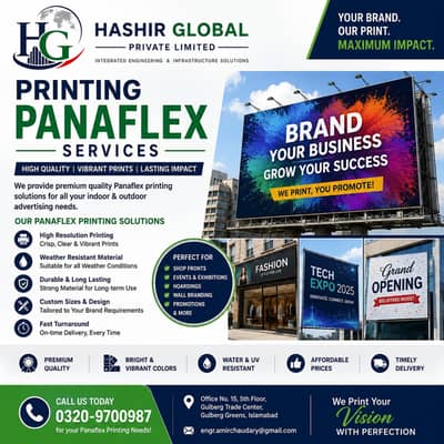 Professional Printing & Panaflex Services – Rawalpindi & Islamabad