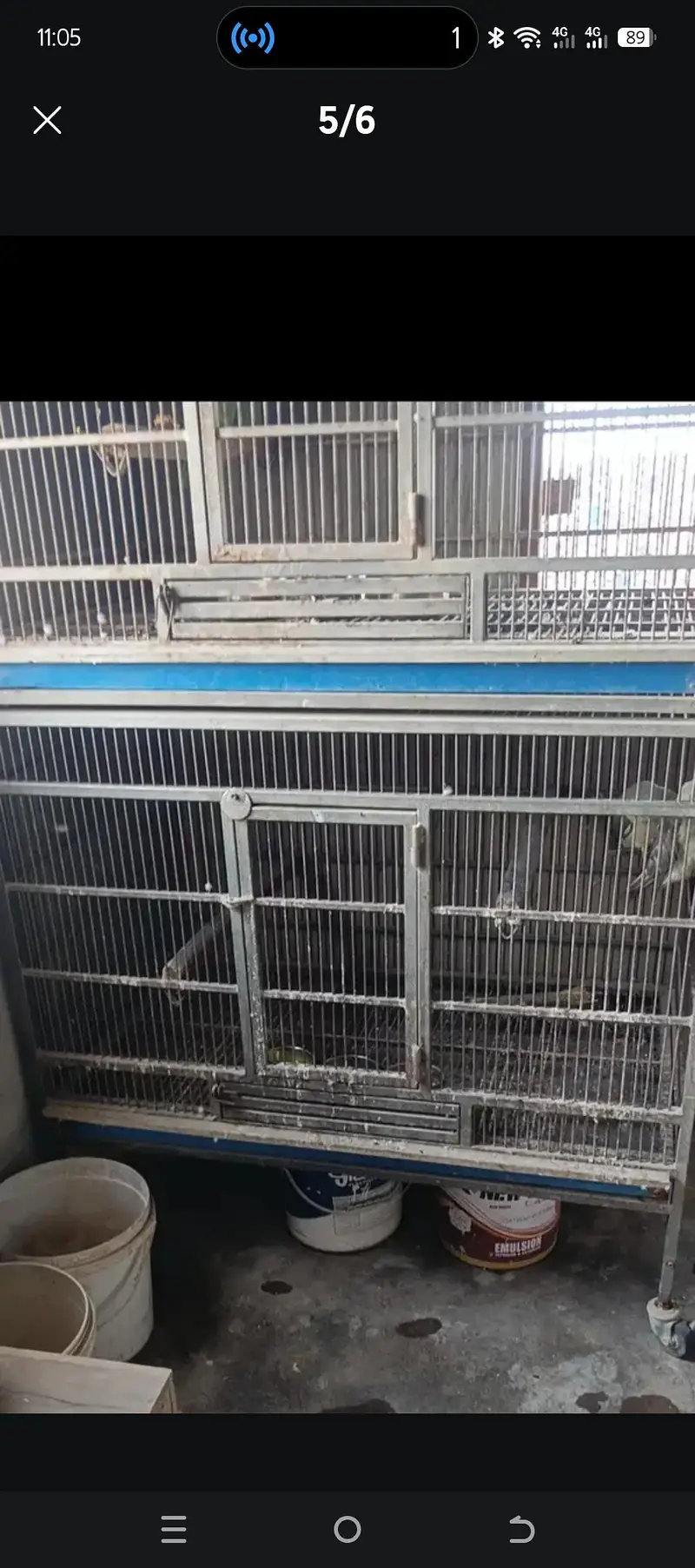 Trolley King size Cage for Gray Amazon Raw big parrot & cats — photo 3
