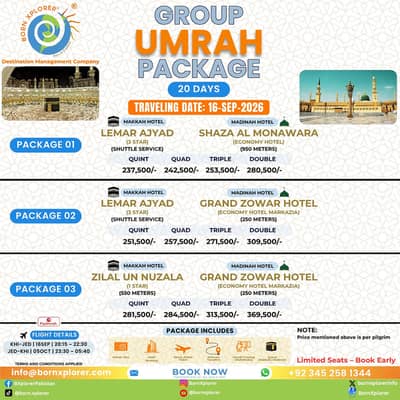 Affordable Umrah Packages with Complete Travel Support