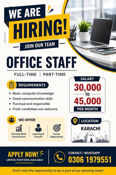 Hiring for office work