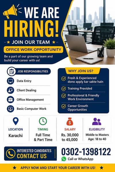 Hiring for office work