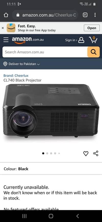 CL740 Black Projector