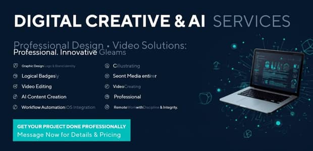 Professional Graphic Designer | Logo, Branding, AI & Website Services