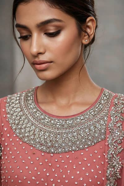 dabka stone work suit